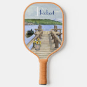 Raquette De Pickleball Pittoresque au lac (Verso)