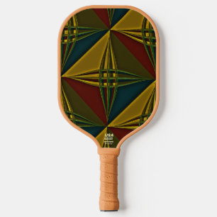 Raquette De Pickleball "Pivot et Coloré" en fibre de carbone