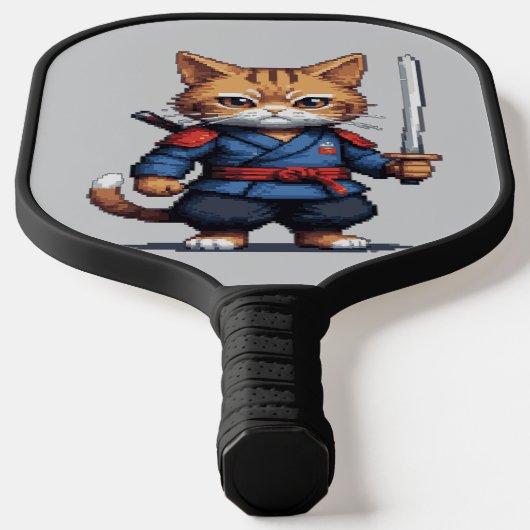 Raquette De Pickleball Pixel de chats Samurai (Poser)