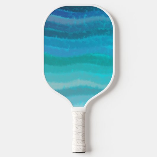 Raquette De Pickleball Plage Côtière Vagues Salées Sur Turquoise (Recto)
