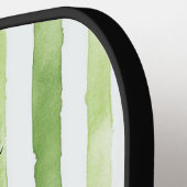 Raquette De Pickleball Plage de Flamant rose rose blanc vert (Détail gauche)