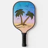 Raquette De Pickleball Plage de Palm Trees (Recto)