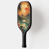 Raquette De Pickleball Plage Hawaii Art vintage Hawaii (Gauche)