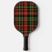 Raquette De Pickleball Plaid aux fraises - Rouge, Vert, Noir Plaid (Verso)