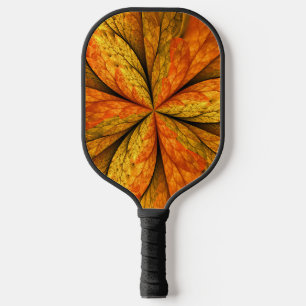 Raquette De Pickleball Plante d'automne, Abstrait moderne Fractal Art Lea