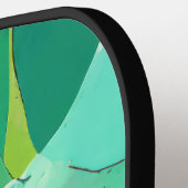 Raquette De Pickleball Plantes succulents en vert et jaune (Détail gauche)