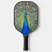 Raquette De Pickleball Plumage bleu Peacock (Verso)