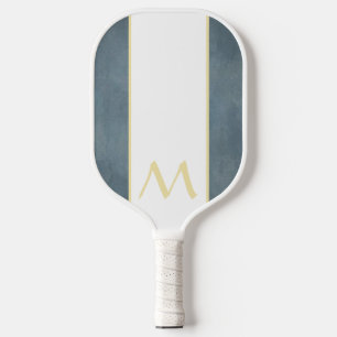 Raquette De Pickleball Poignée blanche grise bleutée Monogram
