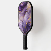 Raquette De Pickleball Poignée noire de Pickleball marbrée violet et (Gauche)