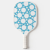 Raquette De Pickleball Point Polka bleu clair (Recto)