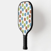 Raquette De Pickleball Points bleus, verts et marron (Gauche)