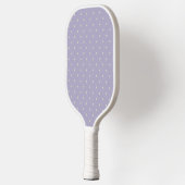 Raquette De Pickleball Points Lavande Crème Motif à Points (Gauche)
