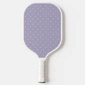 Raquette De Pickleball Points Lavande Crème Motif à Points (Verso)