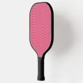 Raquette De Pickleball Points Noirs Sur Rose (Gauche)