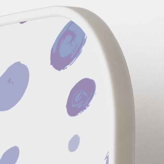 Raquette De Pickleball pois peint à la main (Détail gauche)