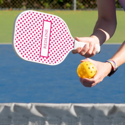 Raquette De Pickleball Pois rose (Insitu)