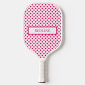 Raquette De Pickleball Pois rose (Verso)