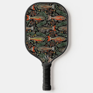 Raquette De Pickleball Poisson d'eau douce gris orange noir élégant