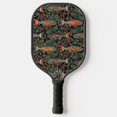 Raquette De Pickleball Poisson d'eau douce gris orange noir élégant (Verso)