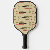 Raquette De Pickleball Poisson moderne du milieu du siècle (Verso)