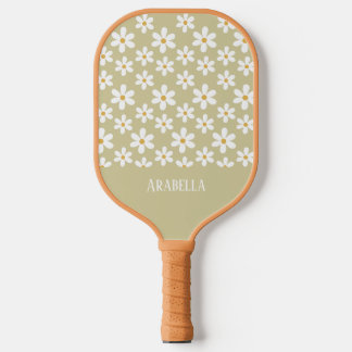 Raquette De Pickleball Poitrine tan et blanc minimes Boho personnalisé