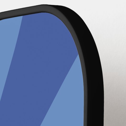 Raquette De Pickleball Polices rétro Bleues Nom personnalisé Effet Texte (Détail gauche)