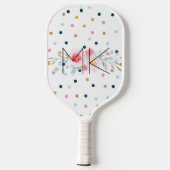 Raquette De Pickleball Polka Dot Pickleball Paddle with your Initials (Verso)