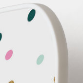 Raquette De Pickleball Polka Dot Pickleball Paddle with your Initials (Détail gauche)