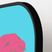 Raquette De Pickleball Pomme violette Pop Art (Détail gauche)