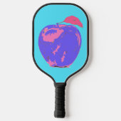 Raquette De Pickleball Pomme violette Pop Art (Verso)