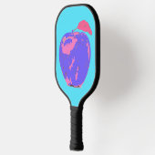 Raquette De Pickleball Pomme violette Pop Art (Gauche)