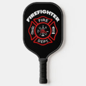 Raquette De Pickleball Pompier du service des incendies (Recto)