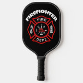 Raquette De Pickleball Pompier du service des incendies (Verso)