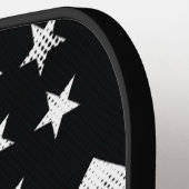 Raquette De Pickleball Pompier Red Line Drapeau Reconnaissance des employ (Détail gauche)