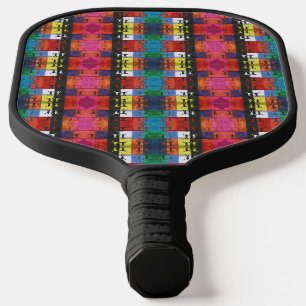 Raquette De Pickleball Pop art no.1 par Yeshaya Dank - unité et harmonie