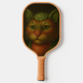 Raquette De Pickleball Portrait de chat Renaissance (Verso)