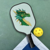 Raquette De Pickleball Portrait de dragon vert