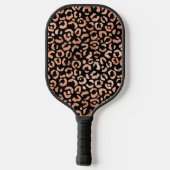 Raquette De Pickleball Poster de animal Monogram Leopard (Verso)