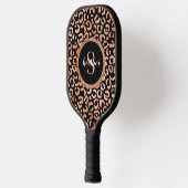 Raquette De Pickleball Poster de animal Monogram Leopard (Gauche)
