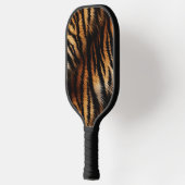 Raquette De Pickleball Poster de animal Orange Black Tiger Stripes (Gauche)