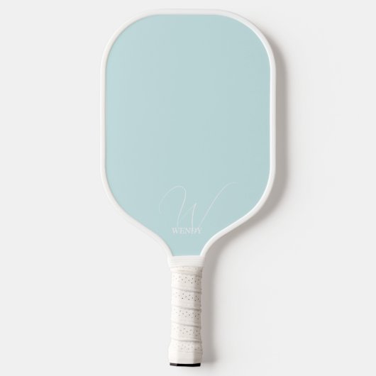 Raquette De Pickleball Poudre Monogramme Pickleball Paddle avec nom (Verso)