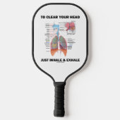 Raquette De Pickleball Pour Effacer Votre Tête Juste Inhaler Et Exhale Re (Verso)