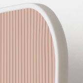 Raquette De Pickleball Poussière Peach Stripe Terracotta Papillon Monogra (Détail gauche)