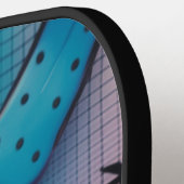 Raquette de Pickleball Precision Target Aqua Dot G (Détail gauche)