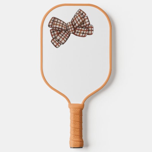 Raquette De Pickleball Prêpe à arc brun plaid (Recto)