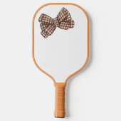 Raquette De Pickleball Prêpe à arc brun plaid (Verso)