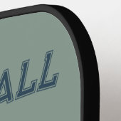 Raquette De Pickleball Preppy Boy Teddy Bear Champagne Pickleball Paddle (Détail gauche)