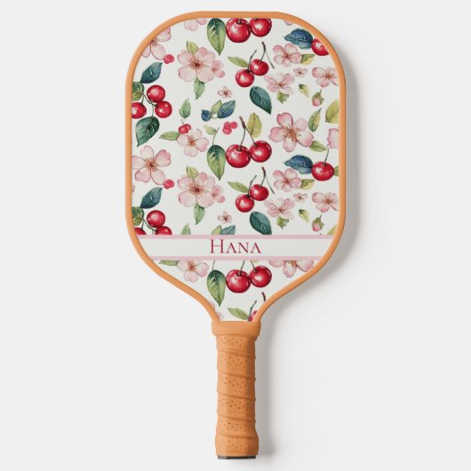 Raquette de Pickleball Preppy - Fleur de Cerisier (Recto)
