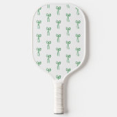 Raquette De Pickleball Préppy Green Bows pour mai ou Saint Patrick (Recto)
