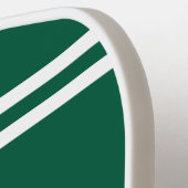 Raquette De Pickleball Preppy Green Pickleball Club Custom Crest Party (Détail gauche)